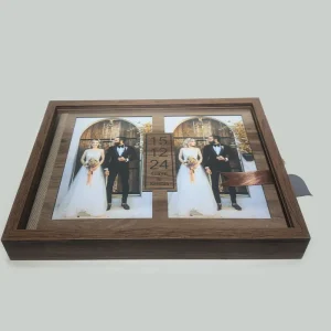 Plexi Albüm Kutusu 30×60 (Ceviz / Siyah / Beyaz)